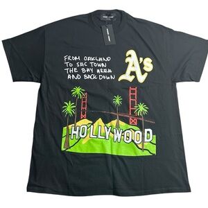 Homme + Femme Oakland to NY‎ Double-Sided T-Shirt – XL – Black – NWT